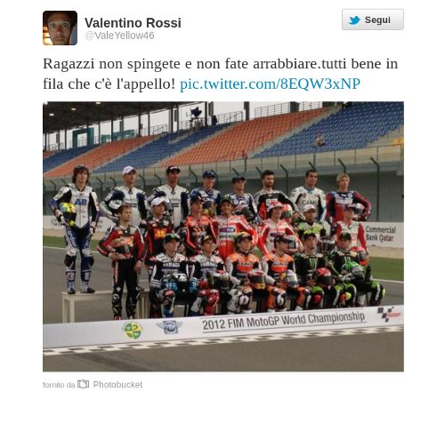 Moto Gp.2012 prima gara Qatar Stagione nuova, moto nuove, vecchie conferme
