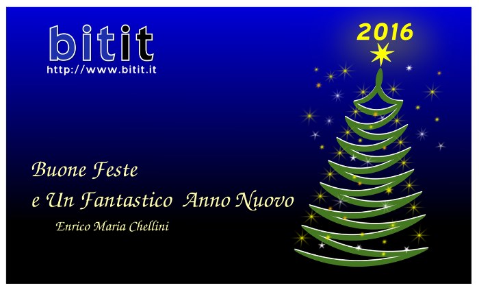 Buone Feste e un Fantastico Anno Nuovo Tanti auguri  da bitit Enrico Maria Chellini
