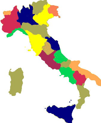 Italy regions landscape